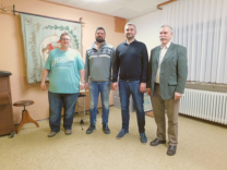 Wieder gewählte Vorstandsvorsitzende: v.l.n.r. Frank Schaupp, Tobias Schöller, Damir Cucic und Manfred Bittner