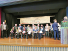 Ehrung von Detlef Ahlfänger und Wilhelm Schuler für 50 Jahre aktives Singen